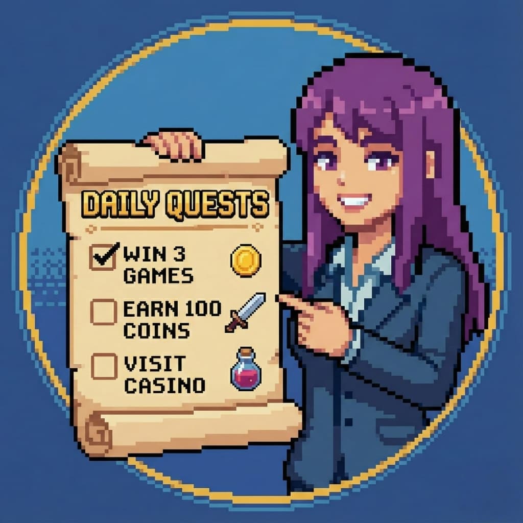 A daily quest scroll