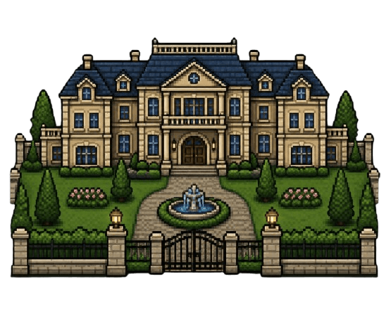 A luxury mansion