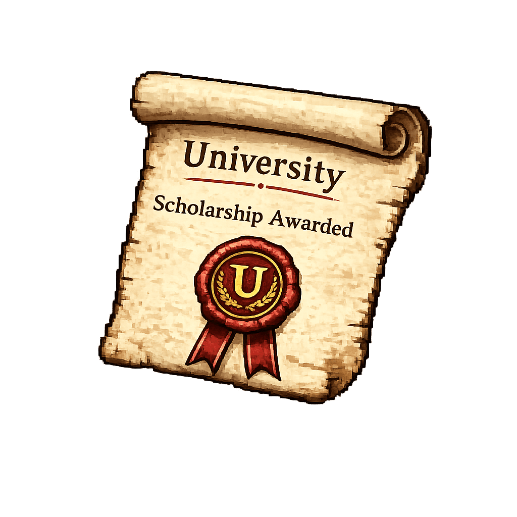 A sealed scholarship letter